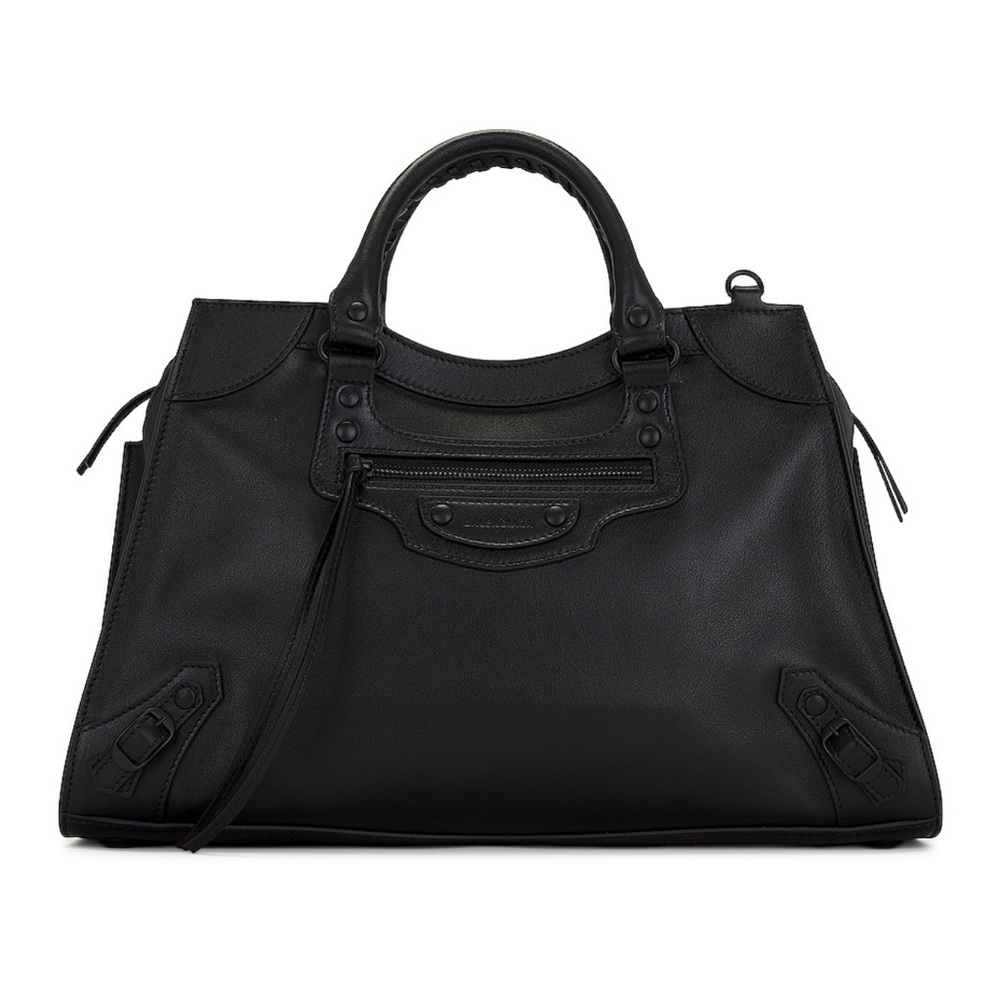 Classic Neo City Black Leather Handbag